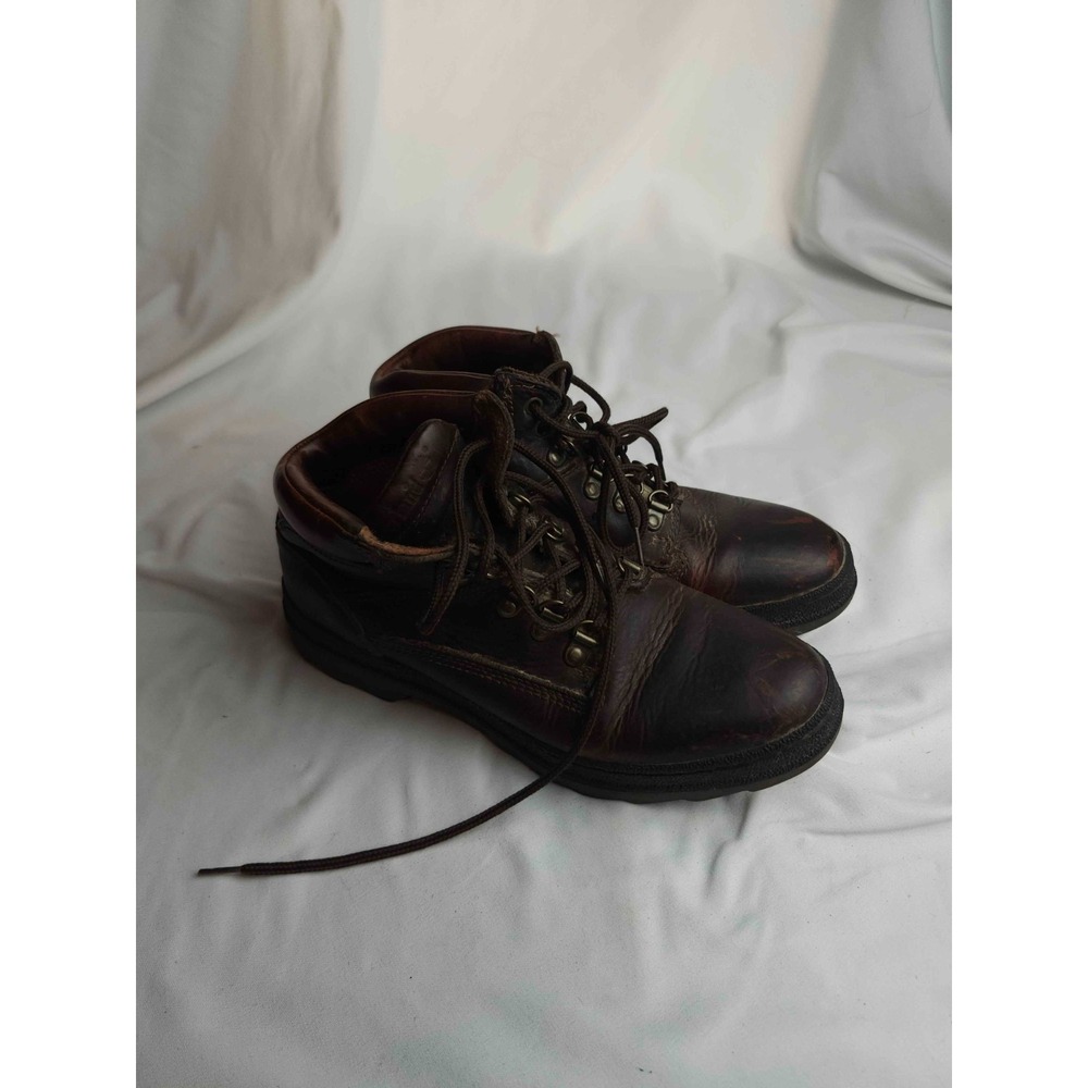 Timberland Boots Womens Size 7.5 Brown Leather Hiking Trail Shoes 64380 Outdoors